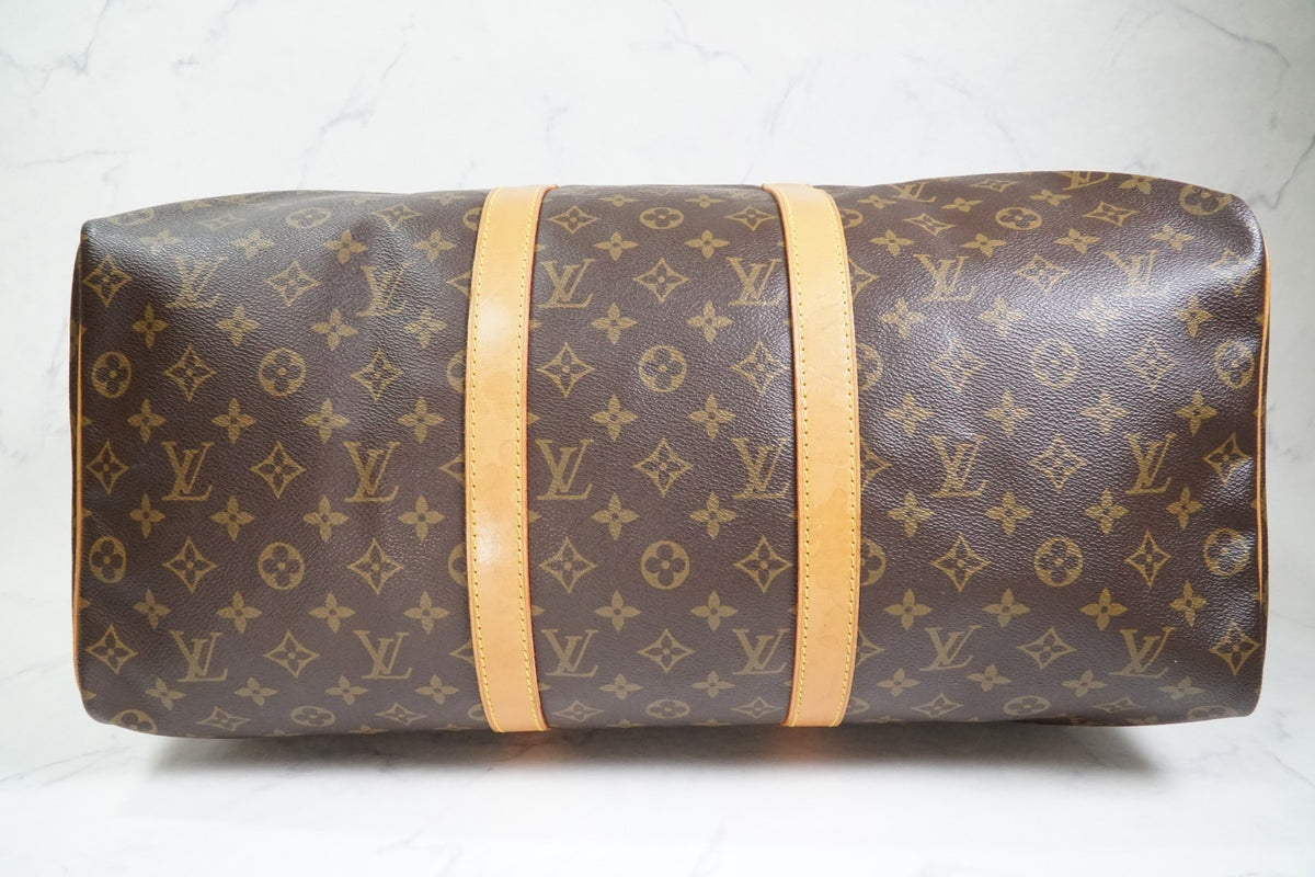 [AB Rank] Louis Vuitton Keepall 50 Monogram Canvas Travel Duffle Bag Vintage