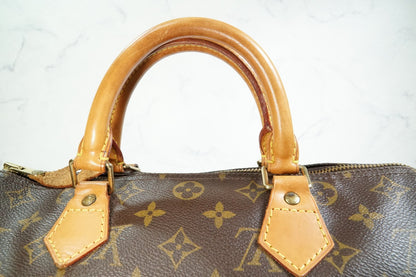 [Rank AB] Louis Vuitton Monogram Speedy 30 Handbag Boston Bag M41108 Authentic