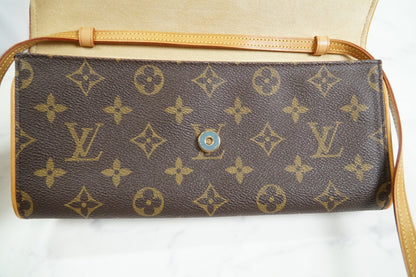 [Excellent] Vintage Louis Vuitton Monogram Pochette Twin GM Crossbody Bag M51852