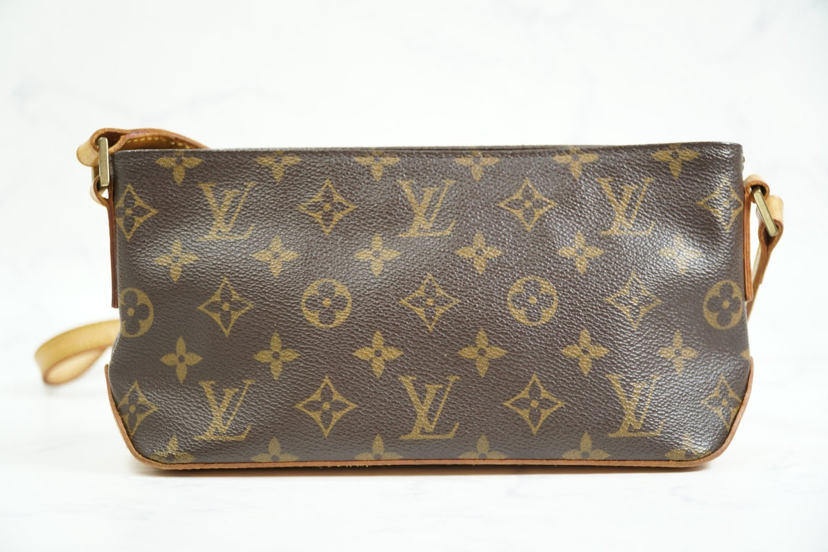 Louis Vuitton Monogram Trotteur M51240 Crossbody Shoulder Bag Vintage Authentic