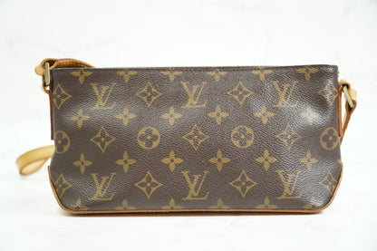 Louis Vuitton Monogram Trotteur M51240 Crossbody Shoulder Bag Vintage Authentic