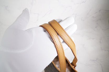 [Good] LOUIS VUITTON Monogram Bucket PM M42238 Shoulder Tote Bag Brown FL0052