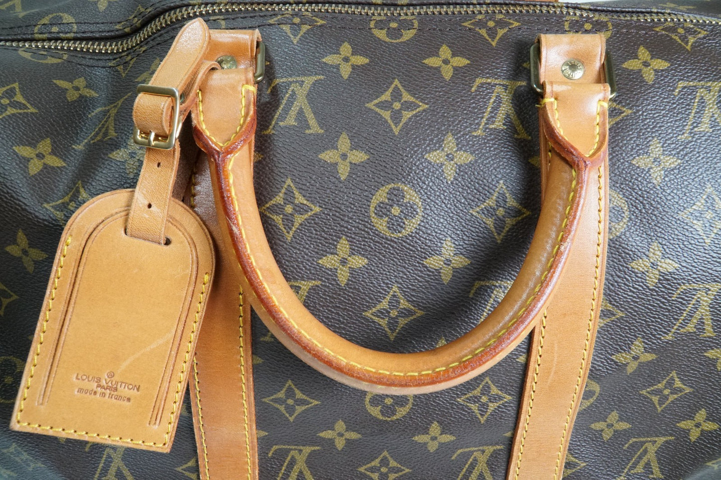 [Good] Louis Vuitton Monogram Keepall 50 Travel Boston Bag M41426 France VI882