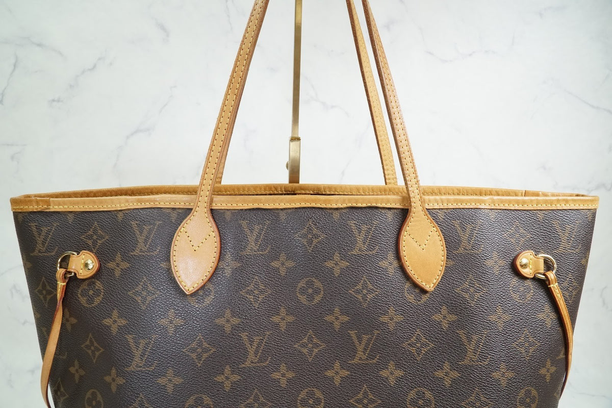 [Rank AB] LOUIS VUITTON Monogram Neverfull MM M40156 Brown Tote Shoulder Bag