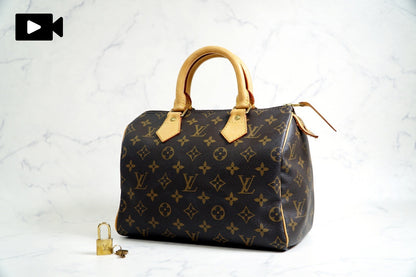 [AB] LOUIS VUITTON Monogram Speedy 25 Handbag Brown M41109 Vintage Authentic
