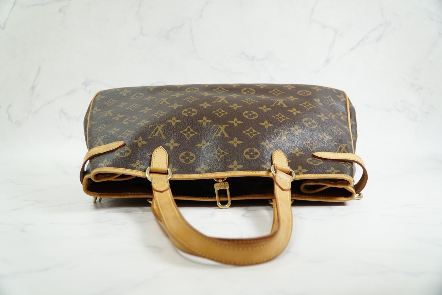 [Rank AB] Louis Vuitton Monogram Batignolles Horizontal M51154 Tote Bag Auth