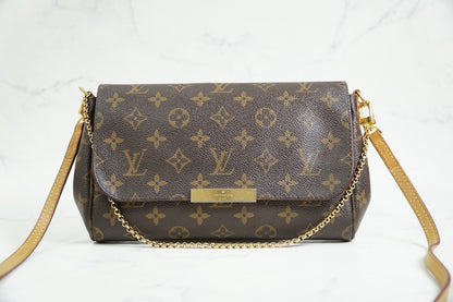 [Rank AB] Louis Vuitton Favorite MM Monogram 2Way Shoulder Bag w/Strap Authentic