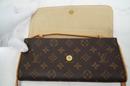 [USA-Made] Louis Vuitton Monogram Pochette Twin GM Shoulder Bag M51852 Authentic