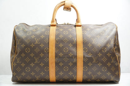 [Good] Louis Vuitton Keepall 45 Monogram Canvas Vintage Boston Travel Bag M41428