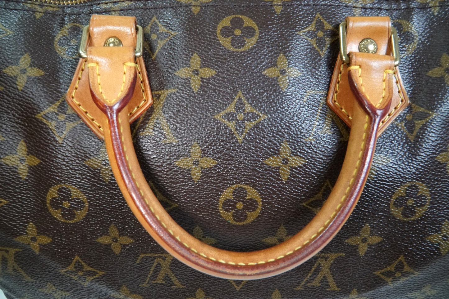 [AB] Louis Vuitton Speedy 30 Monogram Canvas Handbag Brown Purse M41108 Auth