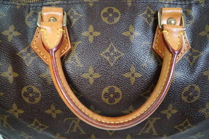[AB] Louis Vuitton Speedy 30 Monogram Canvas Handbag Brown Purse M41108 Auth
