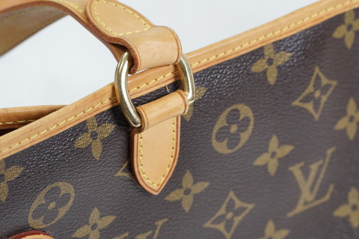 [Rank AB] Louis Vuitton Monogram Batignolles Horizontal M51154 Tote Bag Auth