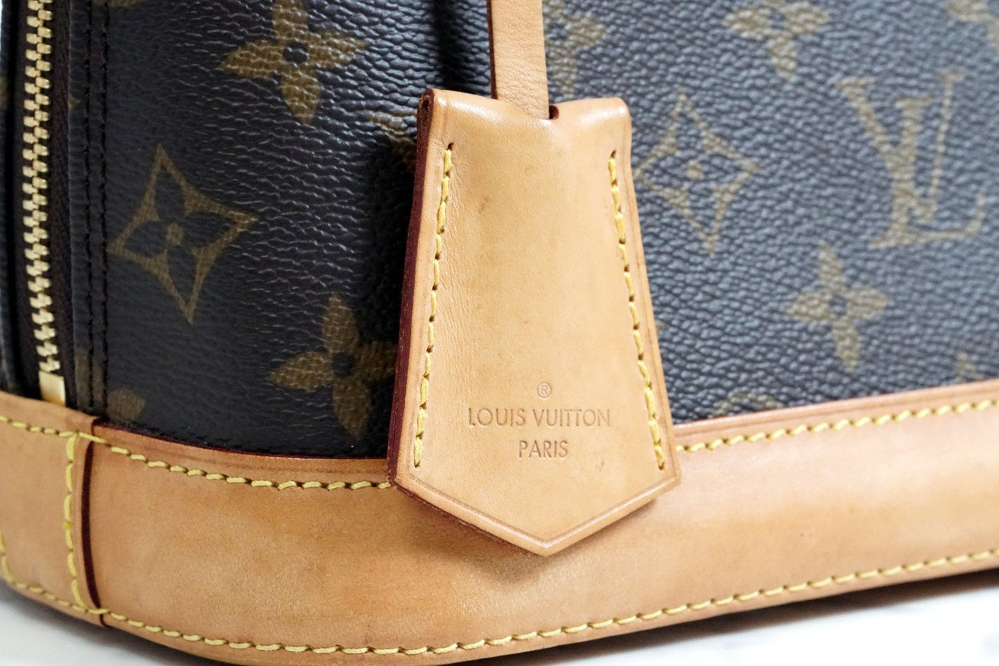 [Rank AB] LOUIS VUITTON Monogram Alma BB Handbag 2WAY Crossbody Brown Authentic