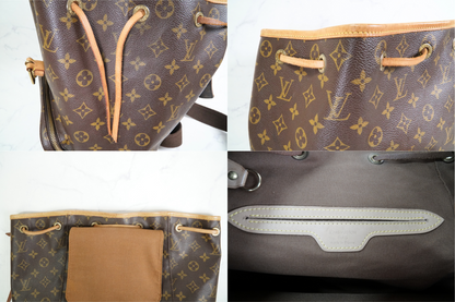 [Good] Louis Vuitton Monogram Montsouris GM Backpack Rucksack M51135 Vintage