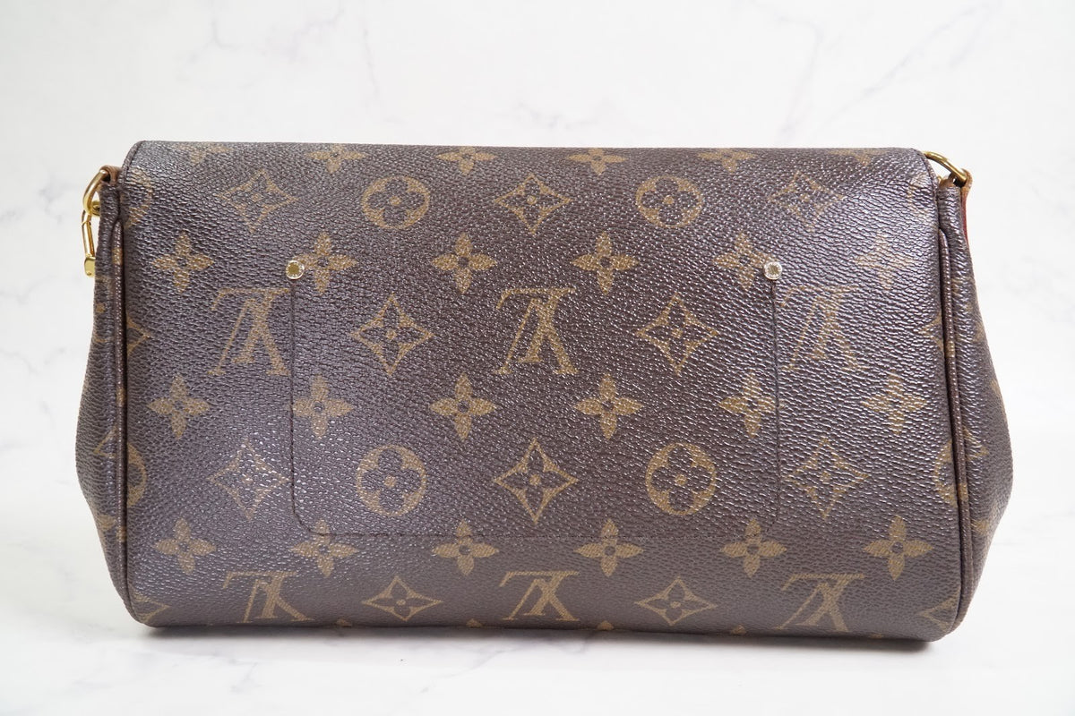 [Very Good] LOUIS VUITTON Monogram Favorite MM M40718 Shoulder Bag Purse w/Chain