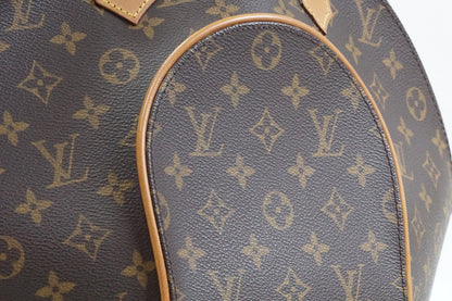 [Rank AB] Louis Vuitton Monogram Ellipse MM Handbag M51126 Brown Canvas w/ Box