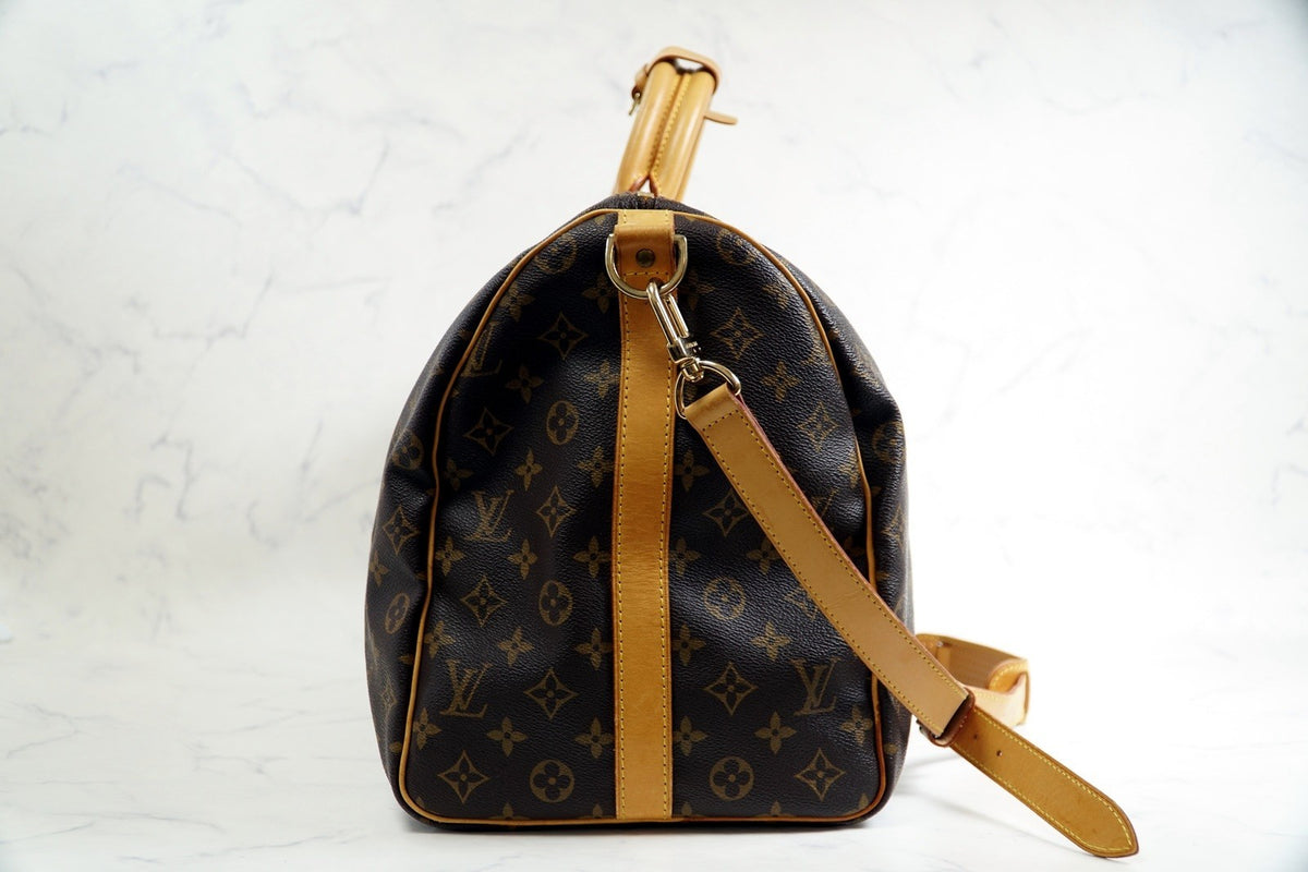 [Good] Louis Vuitton Monogram Keepall Bandouliere 50 M41416 Vintage Authentic