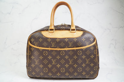 [Rank AB] Louis Vuitton Deauville M47270 Monogram Canvas Handbag Vintage Auth