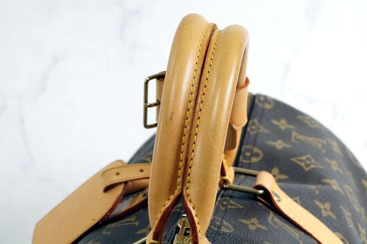 [Good] Louis Vuitton Monogram Keepall Bandouliere 50 M41416 Vintage Authentic