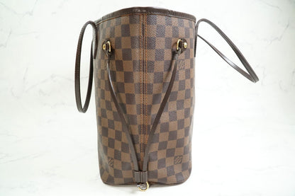 [Rank AB] Louis Vuitton Damier Ebene Neverfull MM Tote Bag Brown Canvas N51105