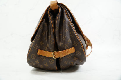 [Good] Louis Vuitton Monogram Saumur 35 Shoulder Bag M42254 Vintage Authentic
