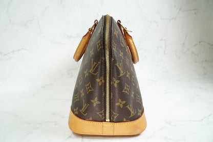 [AB Rank] LOUIS VUITTON Monogram Alma PM Handbag Tote Canvas Brown M51130 Auth