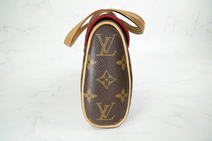 [AB Good] Louis Vuitton Monogram Sonatine Handbag M51902 Brown Canvas Authentic