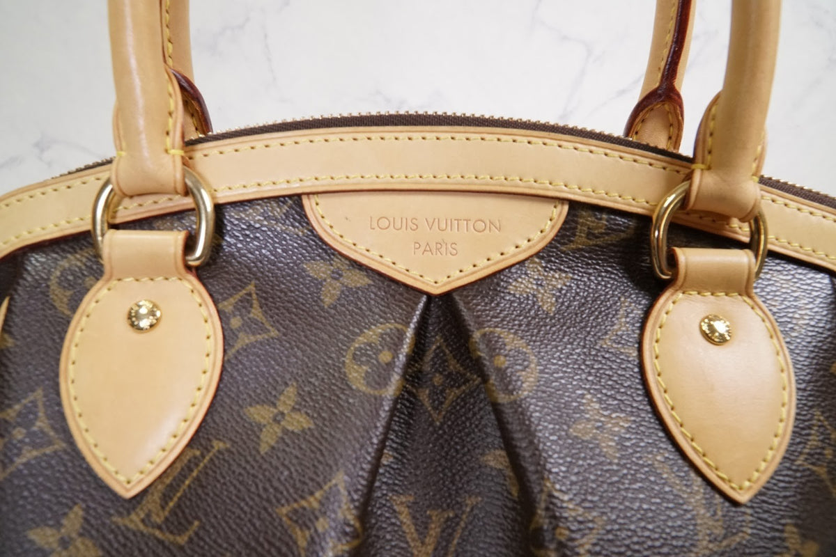 [EXCELLENT] LOUIS VUITTON Monogram Tivoli PM Tote Handbag Leather Brown M40143