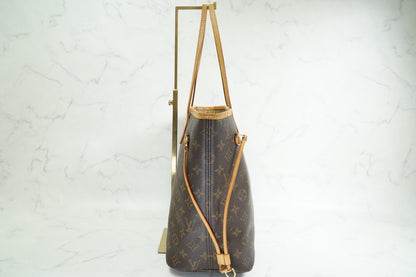 [Rank AB] LOUIS VUITTON Monogram Neverfull MM M40156 Brown Tote Shoulder Bag