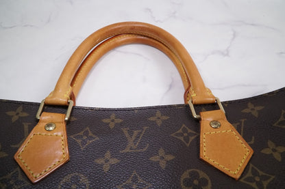 LOUIS VUITTON Sac Plat M51140 Monogram Canvas Tote Bag Handbag Vintage Authentic