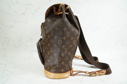 [Good] Louis Vuitton Monogram Montsouris GM Backpack Rucksack M51135 Vintage