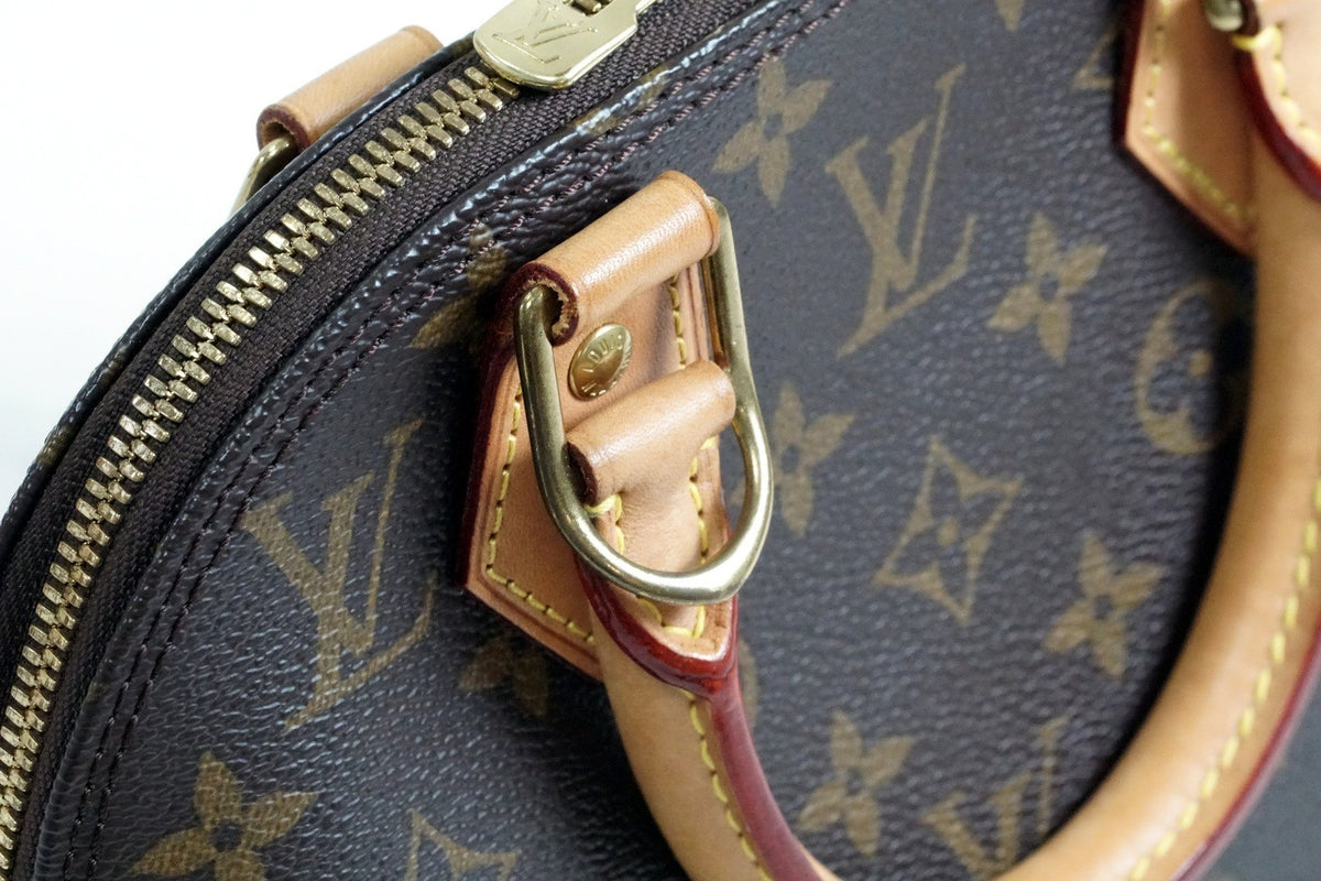 [Rank AB] LOUIS VUITTON Monogram Alma BB Handbag 2WAY Crossbody Brown Authentic