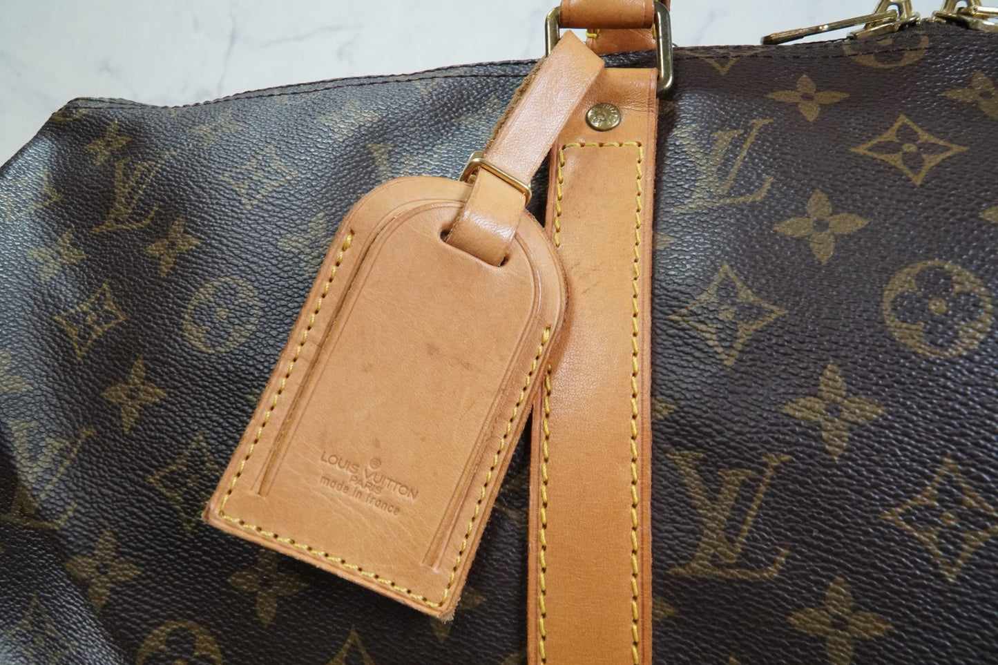 [AB Rank] Louis Vuitton Keepall 50 Monogram Canvas Travel Duffle Bag Vintage