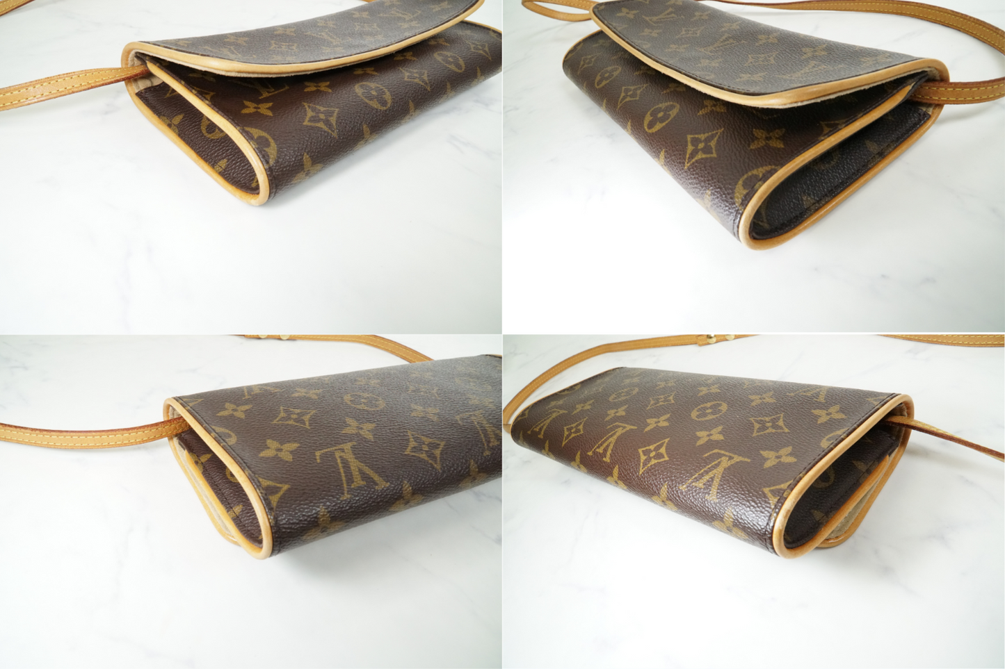 [USA-Made] Louis Vuitton Monogram Pochette Twin GM Shoulder Bag M51852 Authentic