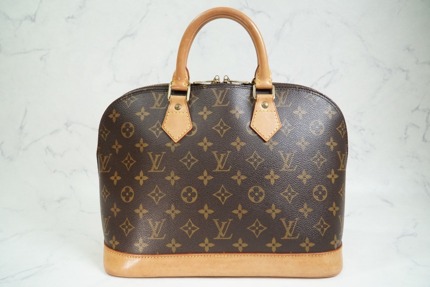 [Rank AB] Louis Vuitton Alma M51130 Monogram Canvas Handbag with Shoulder Strap