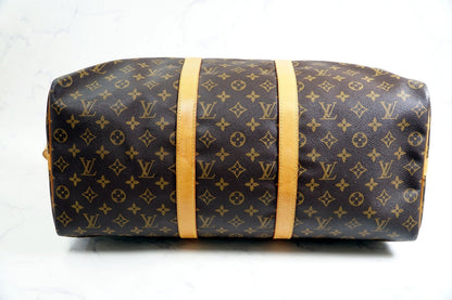[Good] Louis Vuitton Monogram Keepall Bandouliere 50 M41416 Vintage Authentic