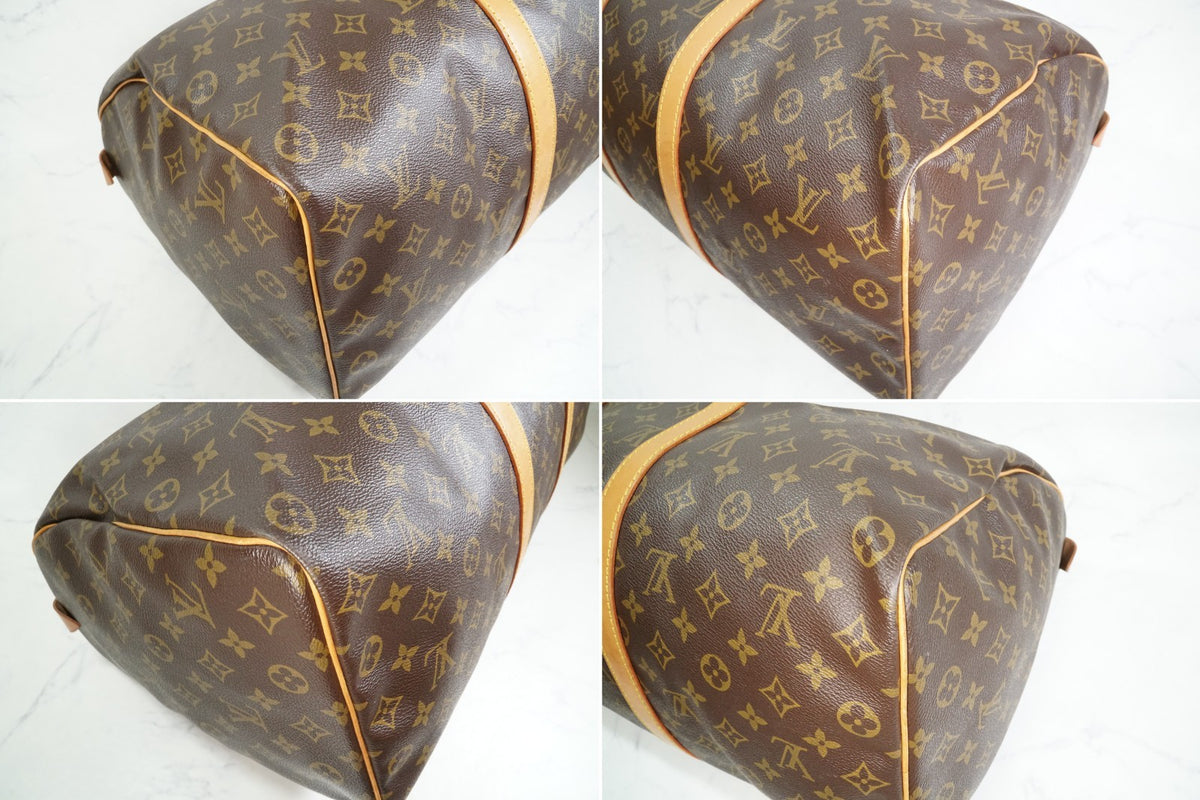 [AB Rank] Louis Vuitton Keepall 50 Monogram Canvas Travel Duffle Bag Vintage