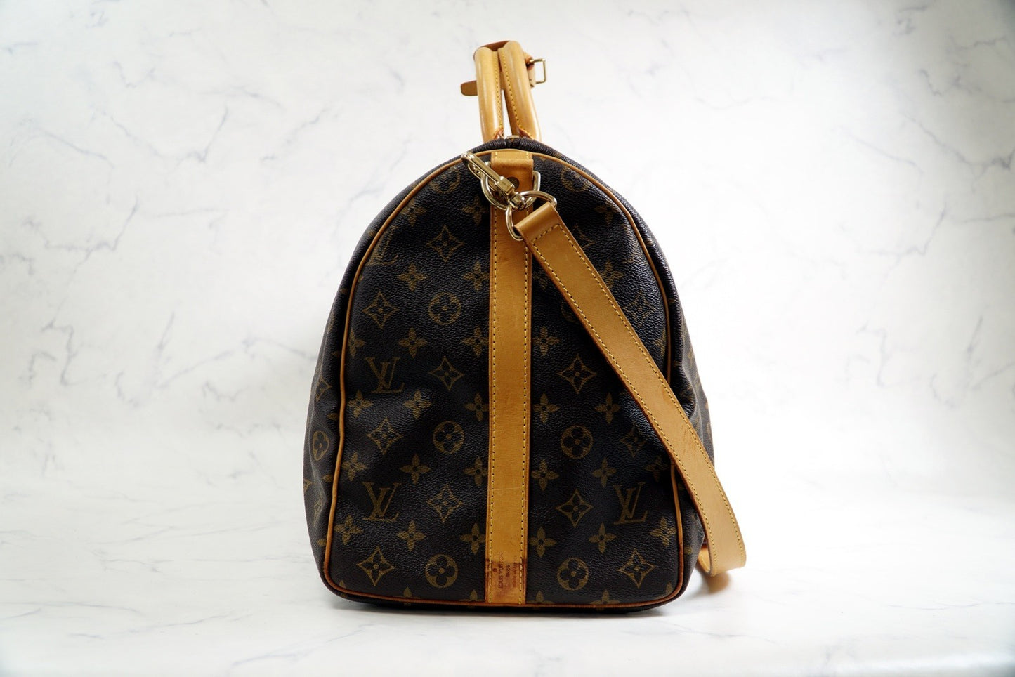 [Good] Louis Vuitton Monogram Keepall Bandouliere 50 M41416 Vintage Authentic