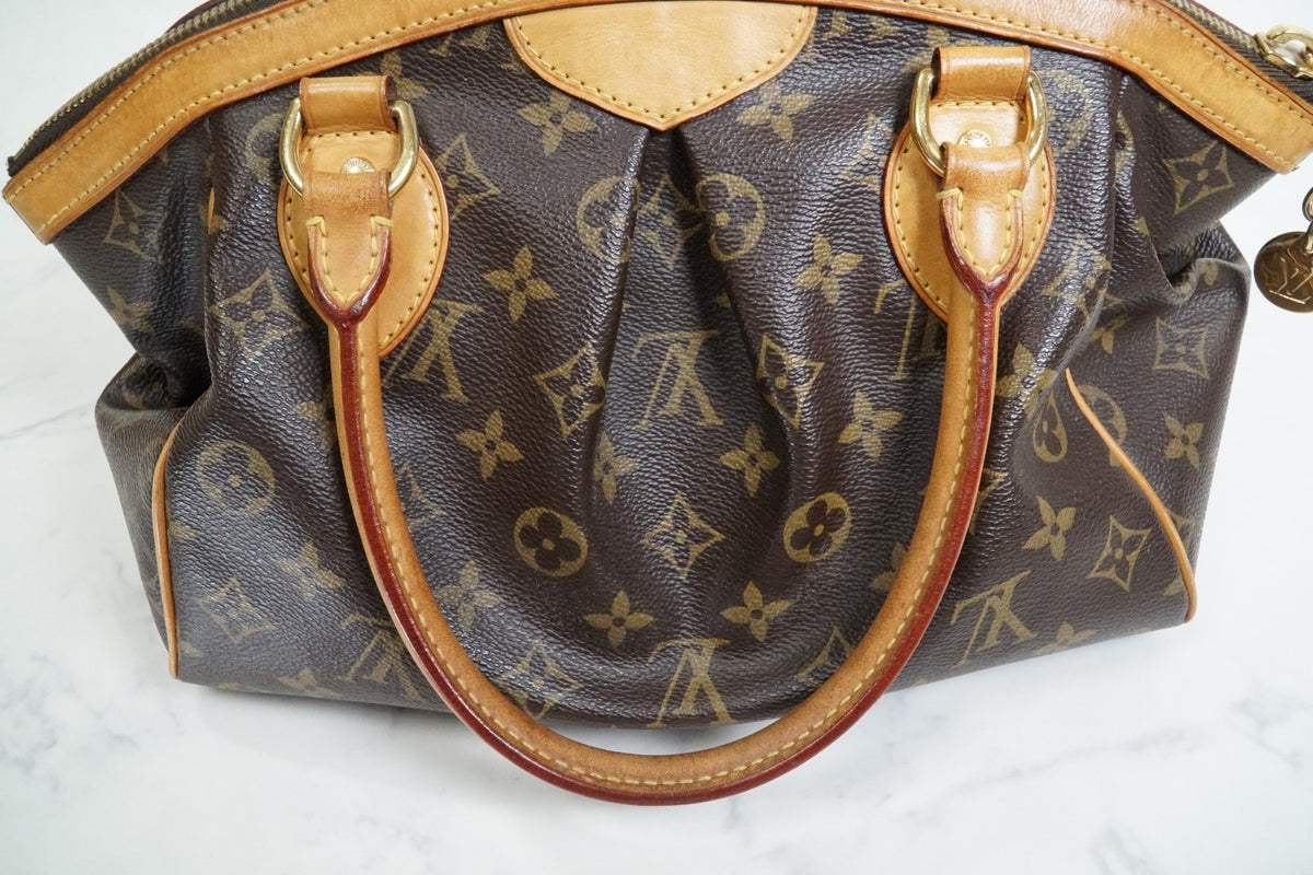 [AB Good] Louis Vuitton Monogram Tivoli PM Handbag M40143 Brown Vintage Canvas