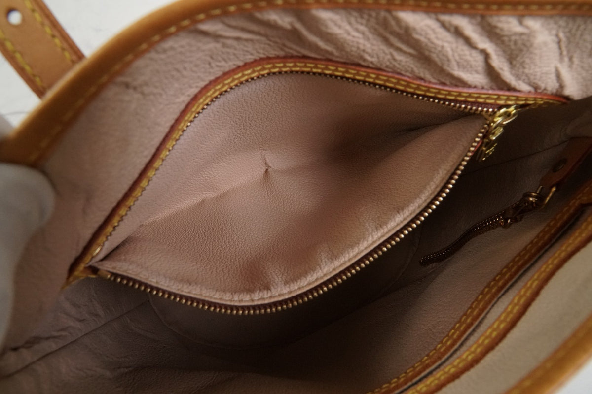 [Good] LOUIS VUITTON Monogram Bucket PM M42238 Shoulder Tote Bag Brown FL0052