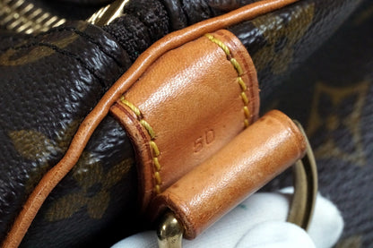 [Rank AB] LOUIS VUITTON Monogram Keepall Bandouliere 50 Travel Boston Bag M41416