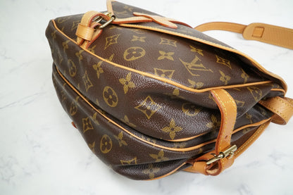 [Excellent] Louis Vuitton Monogram Saumur 30 Shoulder Bag M42256 Vintage Auth
