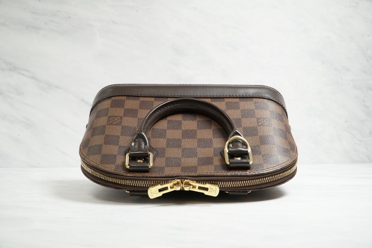 [Excellent] Louis Vuitton Damier Ebene Alma BB 2Way Handbag Shoulder Bag N41221