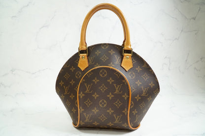 [Very Good] Louis Vuitton Monogram Ellipse PM Handbag Brown Canvas M51127 Auth