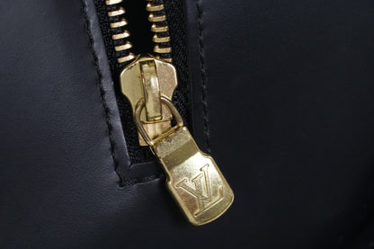 [Rank AB] LOUIS VUITTON Epi Soufflot Shoulder Bag Noir M52222 w/Pouch Dust Bag