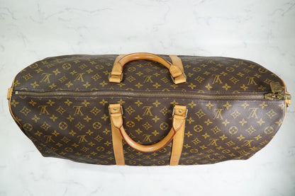 [AB] Louis Vuitton Keepall Bandouliere 60 M41412 Monogram Travel Bag Vintage