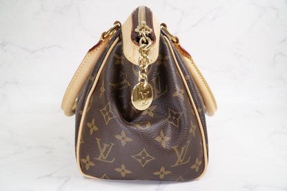[EXCELLENT] LOUIS VUITTON Monogram Tivoli PM Tote Handbag Leather Brown M40143