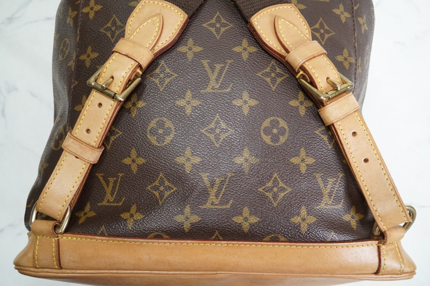 [Good] Louis Vuitton Monogram Montsouris GM Backpack Rucksack M51135 Vintage