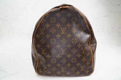 [AB] LOUIS VUITTON Monogram Keepall 55 Boston Bag M41424 Travel Duffle Leather