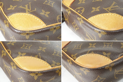 [Good] Louis Vuitton Monogram Danube Shoulder Bag M45266 Brown Vintage Crossbody
